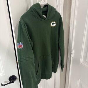 Nike Green Hooded Sweatshirt with Packers Logo
